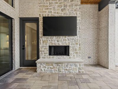 Outdoor Fireplace Installation