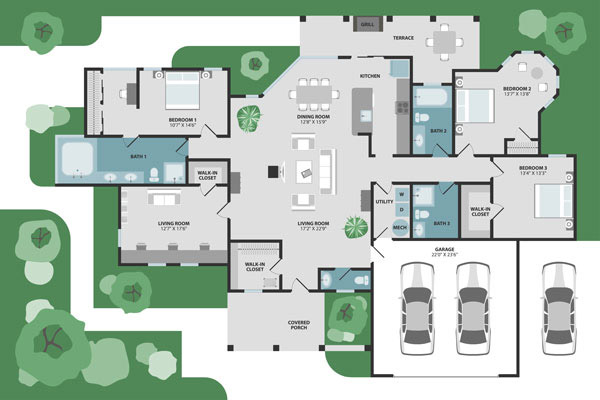 Elegant Home Floor Plan